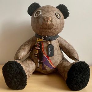 COACH X JEAN MICHEL BASQUIAT Signature Limited Edition Extremely Rare Teddy Bear